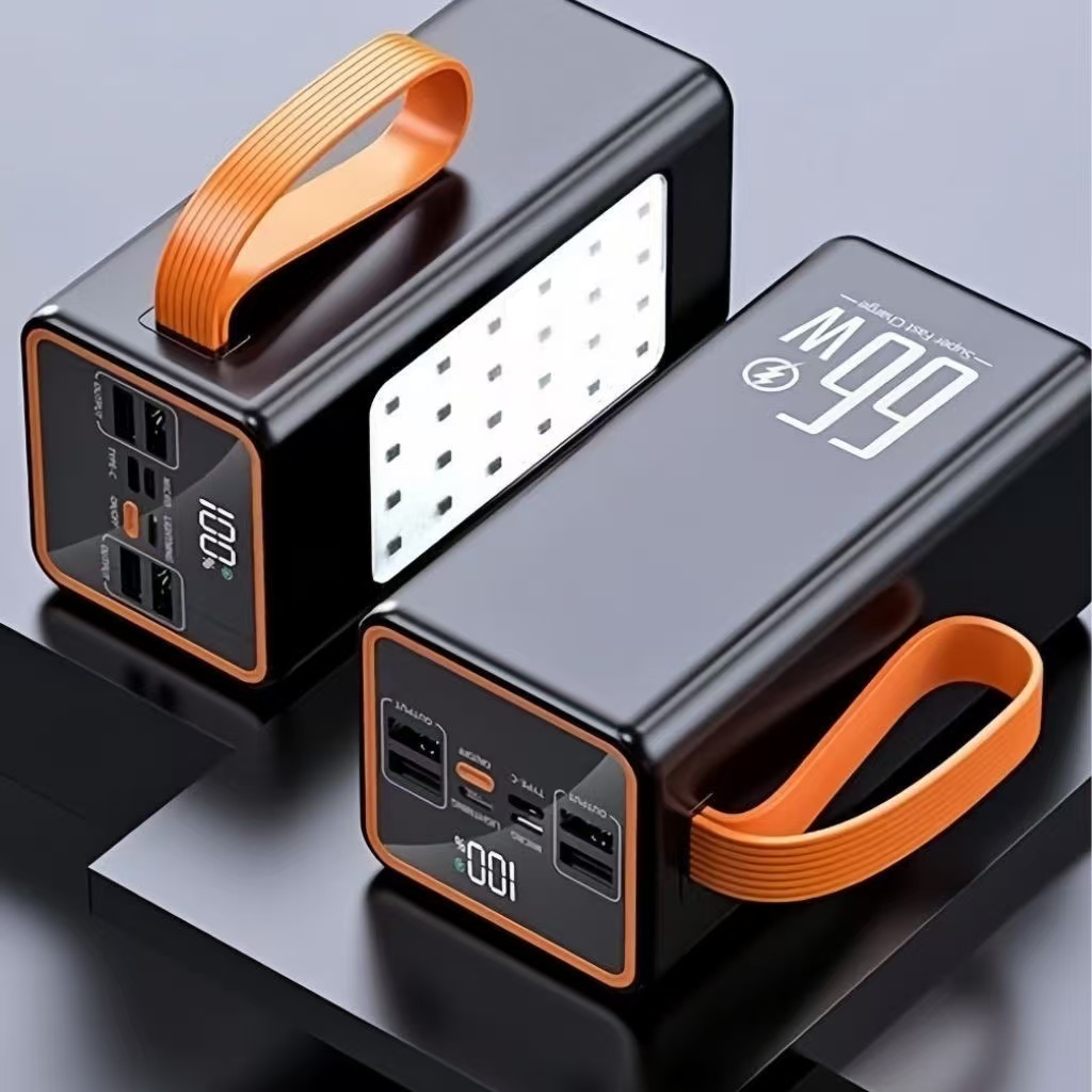 Sạc dự phòng 90000MAH sạc nhanh PD20W/66W trong suốt tích hợp  dây sạc tích hợp đèn led chiếu sáng | BigBuy360 - bigbuy360.vn