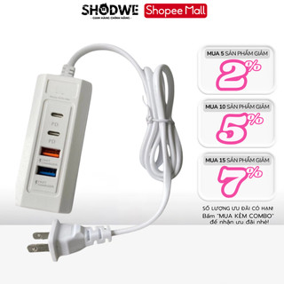 Bộ Sạc Nhanh SHODWE 20W Đa Năng 4 Trong 1 Ngắt Tự Động, Bảo Vệ Thiết Bị, Sạc 4 Thiết Bị 1 Tương Thích Cao