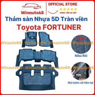 Thảm sàn/Lót sàn nhựa TPE 5D đúc nguyên khối dành cho xe Toyota Fortuner đời 2006-2015 2017-2023,2024 WINAUTO