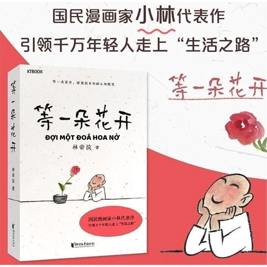 Sách - Đợi một đoá hoa nở ( chỉ có chữ hán )