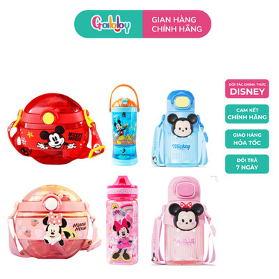 Bình Nước Cho Bé Gái Oasis Park Hình Nhân Vật Disney Mickey, Minnie Dễ Thương Chất Liệu Nhựa Tritan Cao Cấp