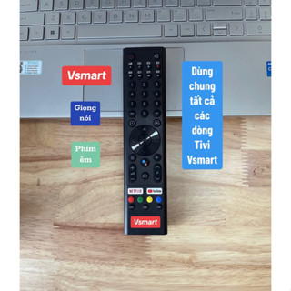 Remote điều khiển Tivi Vsmart hàng cao cấp tặng kèm pin( Dùng chung tất cả Tivi Vsmart)