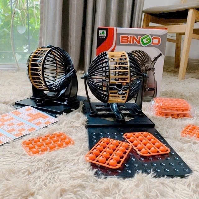Đồ chơi Lồng Quay Số Bingo Loto 90 Số SIZE LỚN