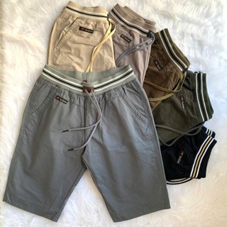 Quần short kaki lưng thun nam cao cấp N&N, chất vải kaki cotton mềm.