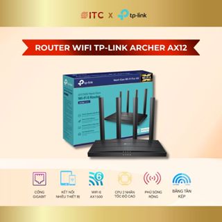  Bộ Phát Router WiFi 6 TP-Link Archer AX12 Băng Tần Kép AX1500 