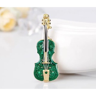 Trâm Cài Áo Hình Violin Phong Cách Độc Đáo