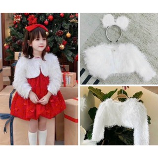 Áo Choàng Lông Thỏ  Siêu Xinh Cho Bé - Áo Choàng Khoác Ngoài Váy Siêu Xinh Bé Gái