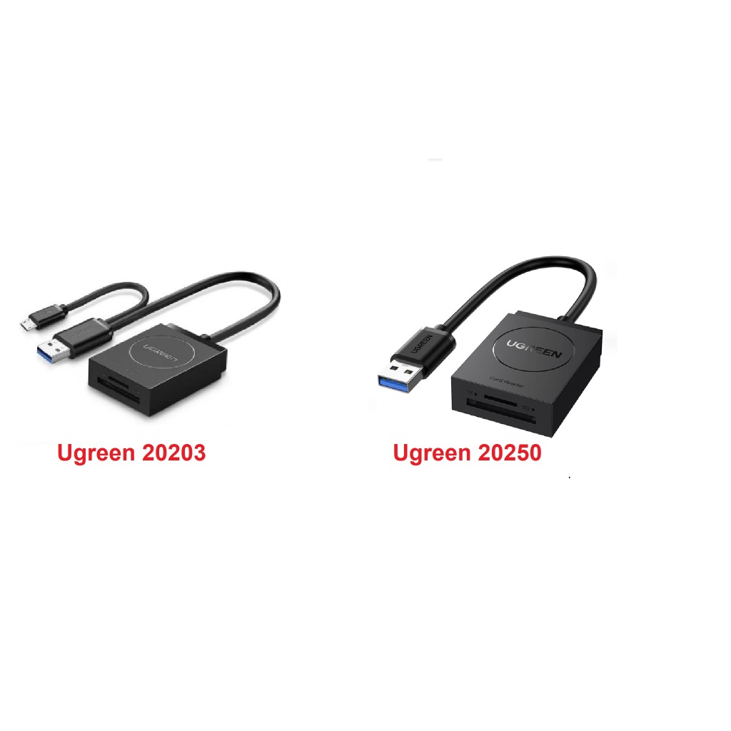 Đầu đọc thẻ nhớ Micro SD/ SD chuẩn USB 3.0 ( 20203 , 20250 ) Ugreen