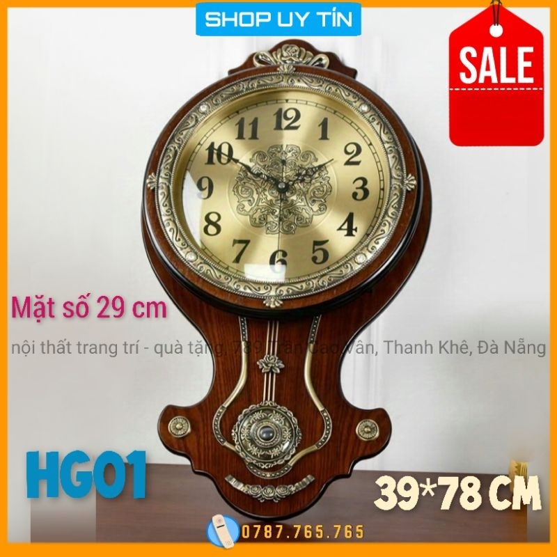 ĐỒNG HỒ TREO TƯỜNG QUẢ LẮC TÂN CỔ ĐIỂN