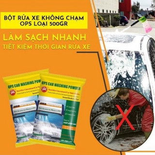 ( E3 ) COMBO 10 GÓI BỘT RỬA XE KHÔNG CHẠM OPS rửa cực sạch