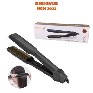 Máy Kẹp Duỗi Thẳng Tóc 4 Mức Chỉnh Nhiệt Kemei KM 329, Máy Duỗi Tóc Kẹp Tóc Tạo Kiểu Là Thẳng Tóc