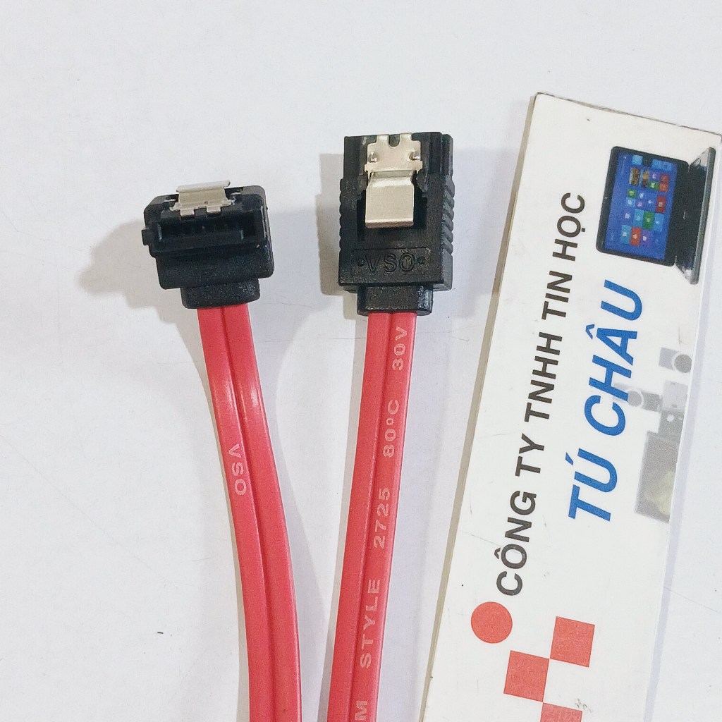 Cáp Sata II (3Gb/s) dài 55Cm / Cáp Sata III (6Gb/s) dài 32Cm (Màu cáp Đỏ, Xanh, Đen)
