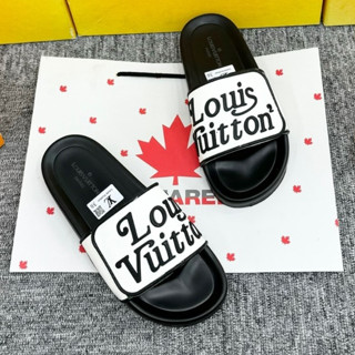 Dép Nam Nữ LV đế độn quai dán Kiểu Cách Độc Lạ - Dép Quai vải 2 lớp, đế đúc công nghệ cao chống nún tốt dép bền đẹp