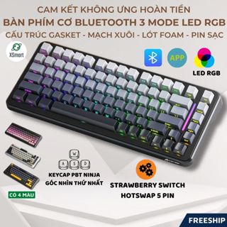 Bàn Phím Cơ Bluetooth Vi Tính Attack Shark M86 Pro LED RGB Có App Macro 3 Mode Hotswap Pin Sạc