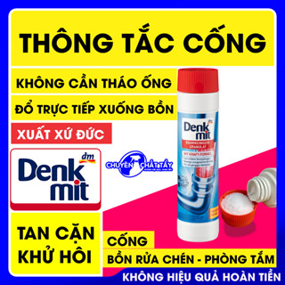  Bột thông cống bồn bếp nhà tắm khử hôi thông sạch đường ống Denkmit nhập khẩu Đức 600G 