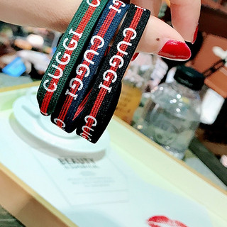 SET 4 CÁI CỘT TÓC THUN IN CHỮ SANG CHẢNH