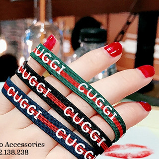 SET 4 CÁI CỘT TÓC THUN IN CHỮ SANG CHẢNH
