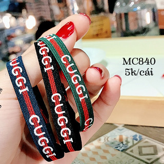 SET 4 CÁI CỘT TÓC THUN IN CHỮ SANG CHẢNH