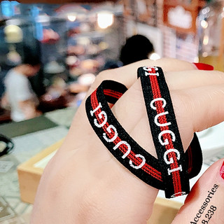 SET 4 CÁI CỘT TÓC THUN IN CHỮ SANG CHẢNH