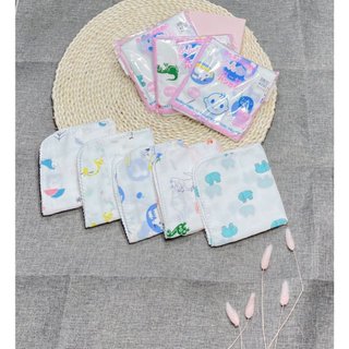 Sét 10 khăn sữa xuất Nhật hoa văn ( 1 túi 10 chiếc)