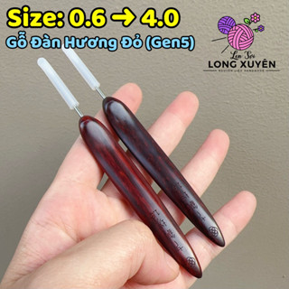 [SẴN] Kim móc Thất Châm Phường đàn hương đỏ cán ngắn thế hệ 5