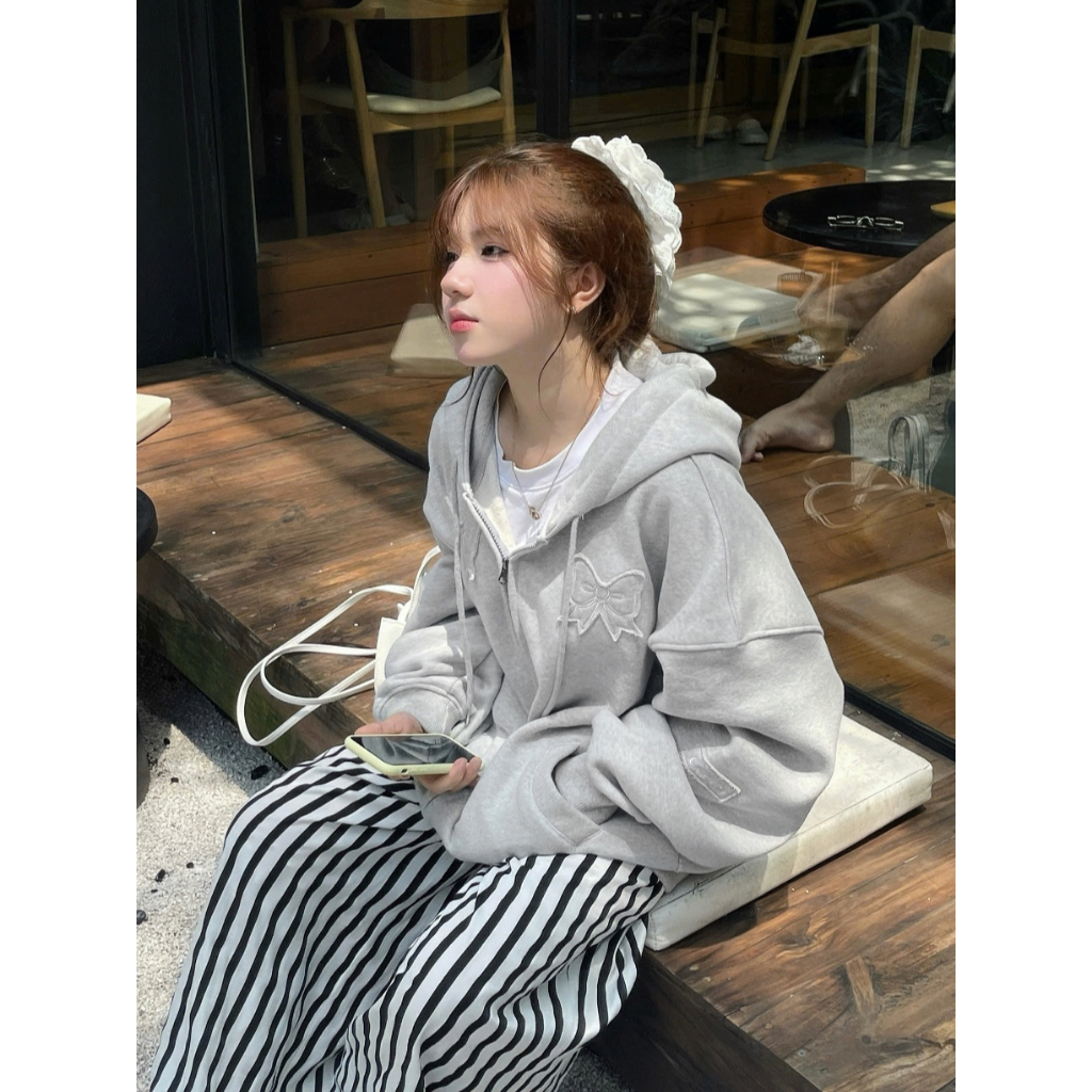 [ Bán Chạy ] Áo Hoodie Zip CINDER Form Boxy Seraphic, Áo Hoodie Kéo Khoá Local Brand Chính Hãng New 2025