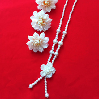 Dây chuyền Ngọc Trai Nhân Tạo Mặc Áo Dài - Dây Chuyền Ngọc Trai Hoa Lan