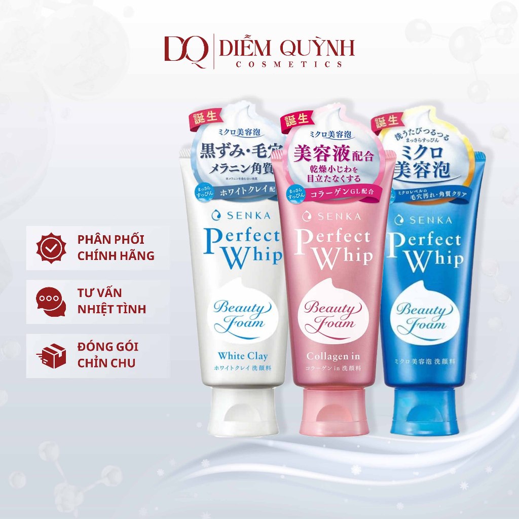 Sữa Rửa Mặt Senka Perfect Whip 120g - Nhật Bản