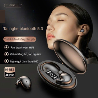 Tai Nghe Bluetooth Nghe Nhạc 10 Tiếng, Tai Nghe Siêu Mỏng Đeo Không Đau Tai Khi Nằm Nghiêng, Thiết Kế Ẩn Bên Trong Tai