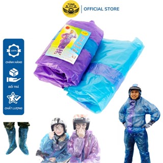 Bộ Quần Áo Mưa, Ủng Mưa Nilon Đi XE MÁY - XE ĐẠP, Đi Phượt - Giá Tốt