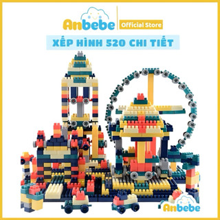  Bộ Lego Lắp Ráp Gồm 520 Chi Tiết ANBEBE Lego Xếp Hình Đồ Chơi Cho Bé 