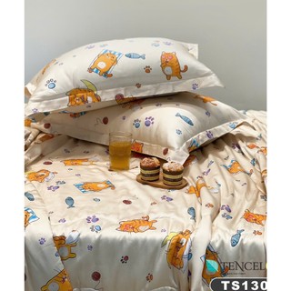 Bộ Chăn Ga Gối Lụa Tencel Cao Cấp 05 Món