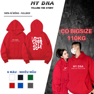 Áo nỉ hoodie đỏ xanh noel giáng sinh tết bigsize 110kg cặp đôi nam nữ unisex nỉ bông dày đẹp local brand mùa đông MY DNA