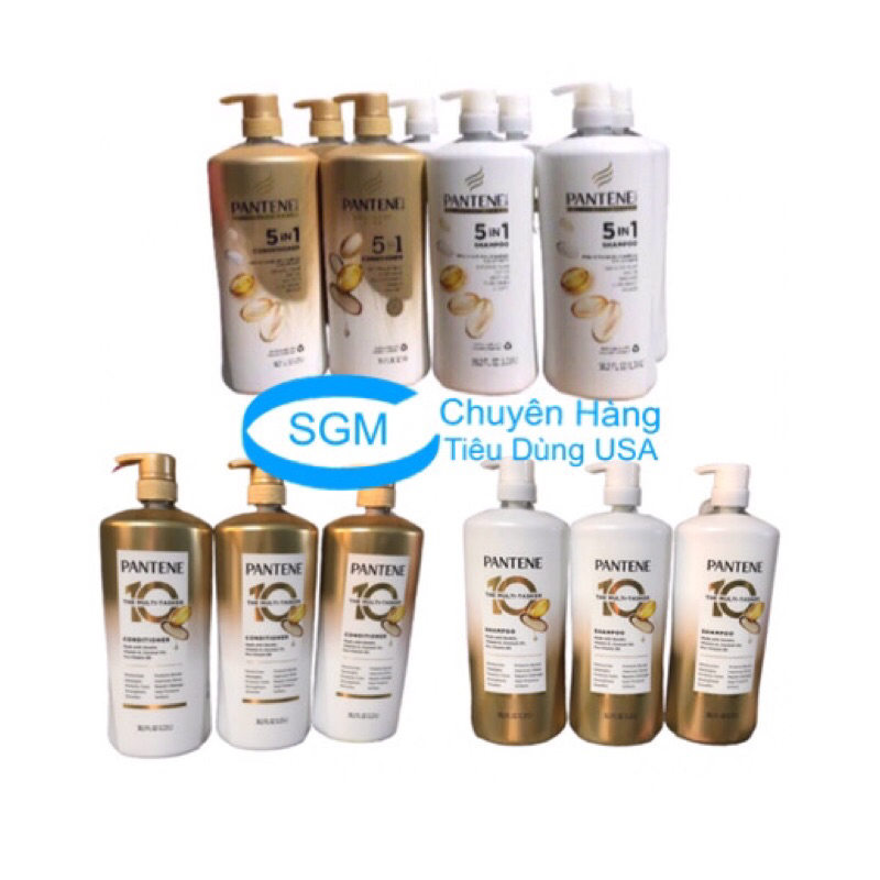 Dầu gội - Xã, Pantene Advance care Pro-V Shampoo 5 in 1 (1.13L) Chính Hãng Mỹ