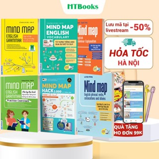 Sách Bộ 6 Cuốn Học Từ Vựng, Ngữ Pháp Tiếng Anh Qua Sơ Đồ Tư Duy Mind Map English (Combo/Lẻ Tùy Chọn)