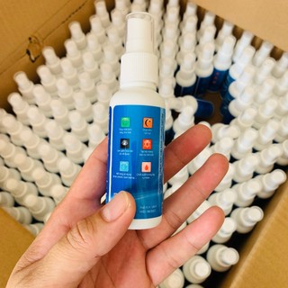 Nước lau kính dạng xịt chuyên dụng dành cho mắt kính, màn hình điện thoại 60ml giúp mắt kính sạch trong hơn