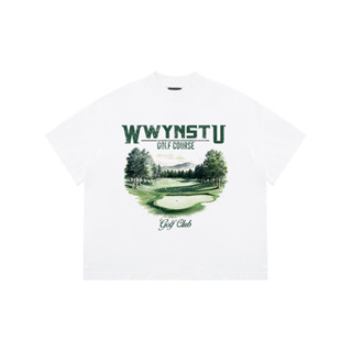  Áo thun boxy WWYNSTU BOXY TEE Golf Club vintage vải đã xử qua co rút 100% cotton 250GSM 
