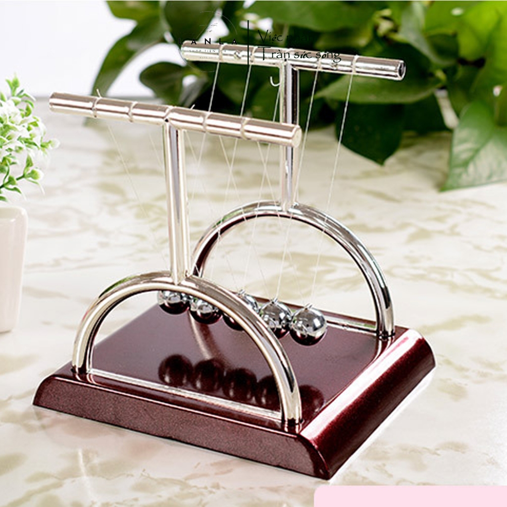 Con lắc Newton, con lắc dao động trang trí bàn làm việc xả stress