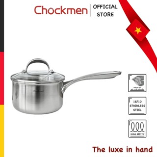 Quánh CHOCKMEN Inox 18/10 Size 16,18CM Cực Dày Dặn Xuất Đức Dùng Trên Mọi Loại Bếp Nồi Canh Chảo Chiên Ngập Dầu