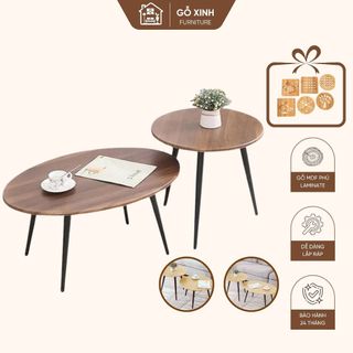 Bàn trà phụ Gỗ Xinh – Gỗ MDF dày dặn chắc chắn chống xước chống thấm | Bàn sofa basic bàn cafe decor 