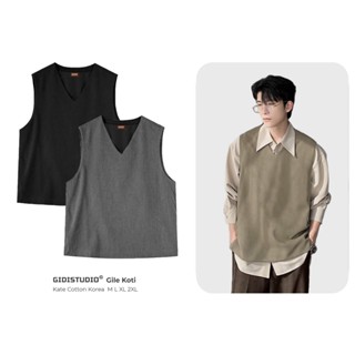 Áo Gile KOTI form dáng thanh lịch, cao cấp chất liệu kate cotton korea form rộng phong cách Hàn Quốc Nam Nữ Unisex GIDI