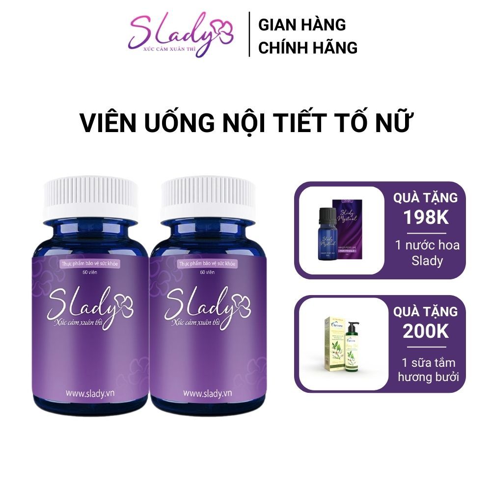 Combo 2 Hộp Viên Uống Nội Tiết Tố Nữ Slady Tăng Cường Sinh Lý Nữ Mabio