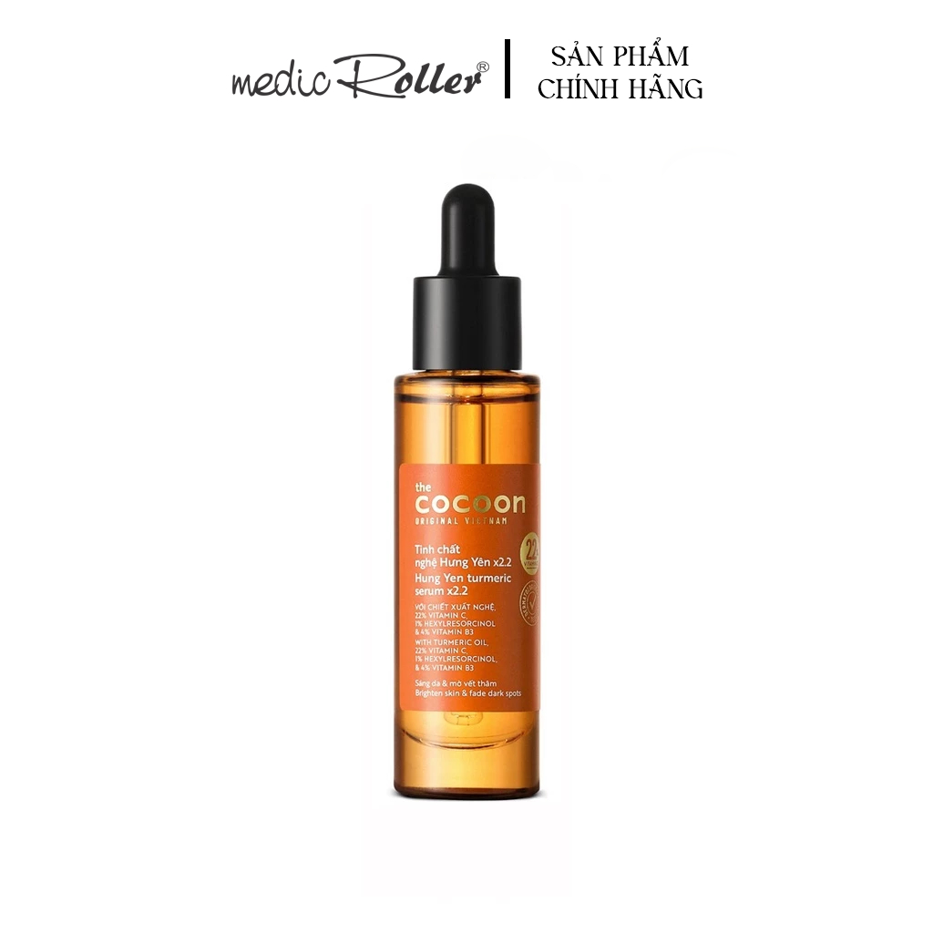 Tinh chất nghệ Hưng Yên C22 với 22% vitamin C sáng da chuyên sâu & mờ vết thâm Cocoon 30ml