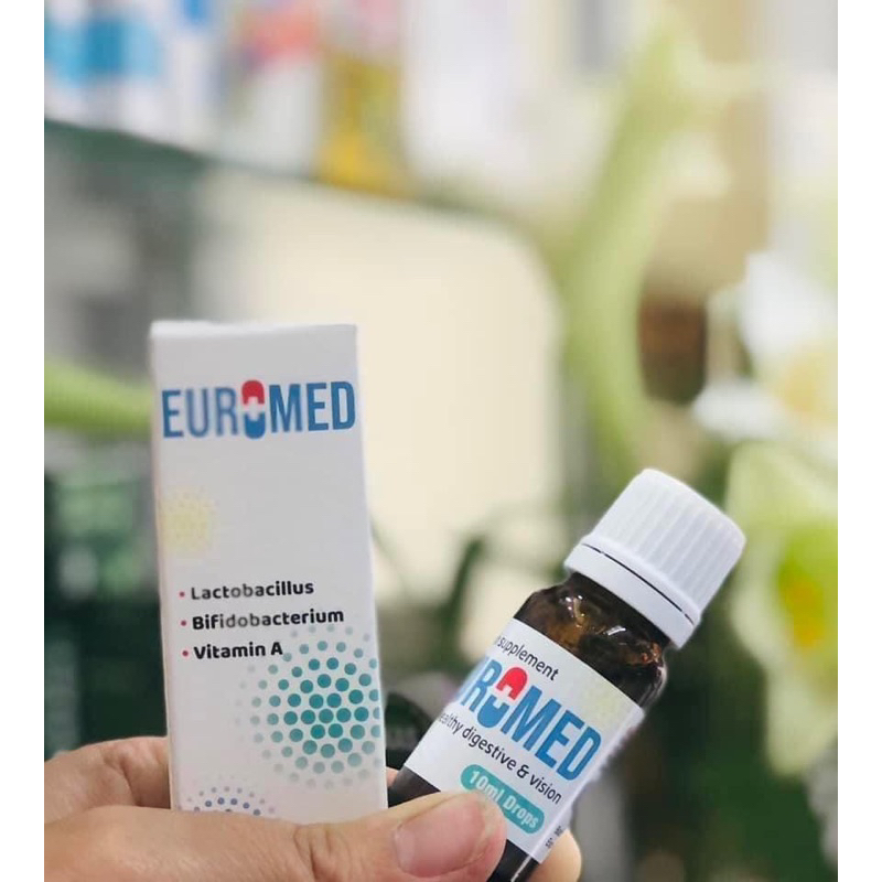 men uống EUROMED giúp bổ sung lợi khuẩn, hạn chế rối loạn tiêu hoá , táo bón ở trẻ