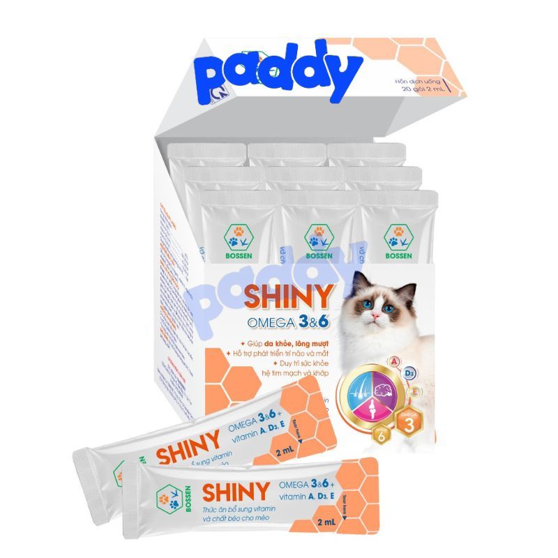 Gel  Dầu Cá Bổ Sung Omega 3 Shiny Cho Mèo Bossen