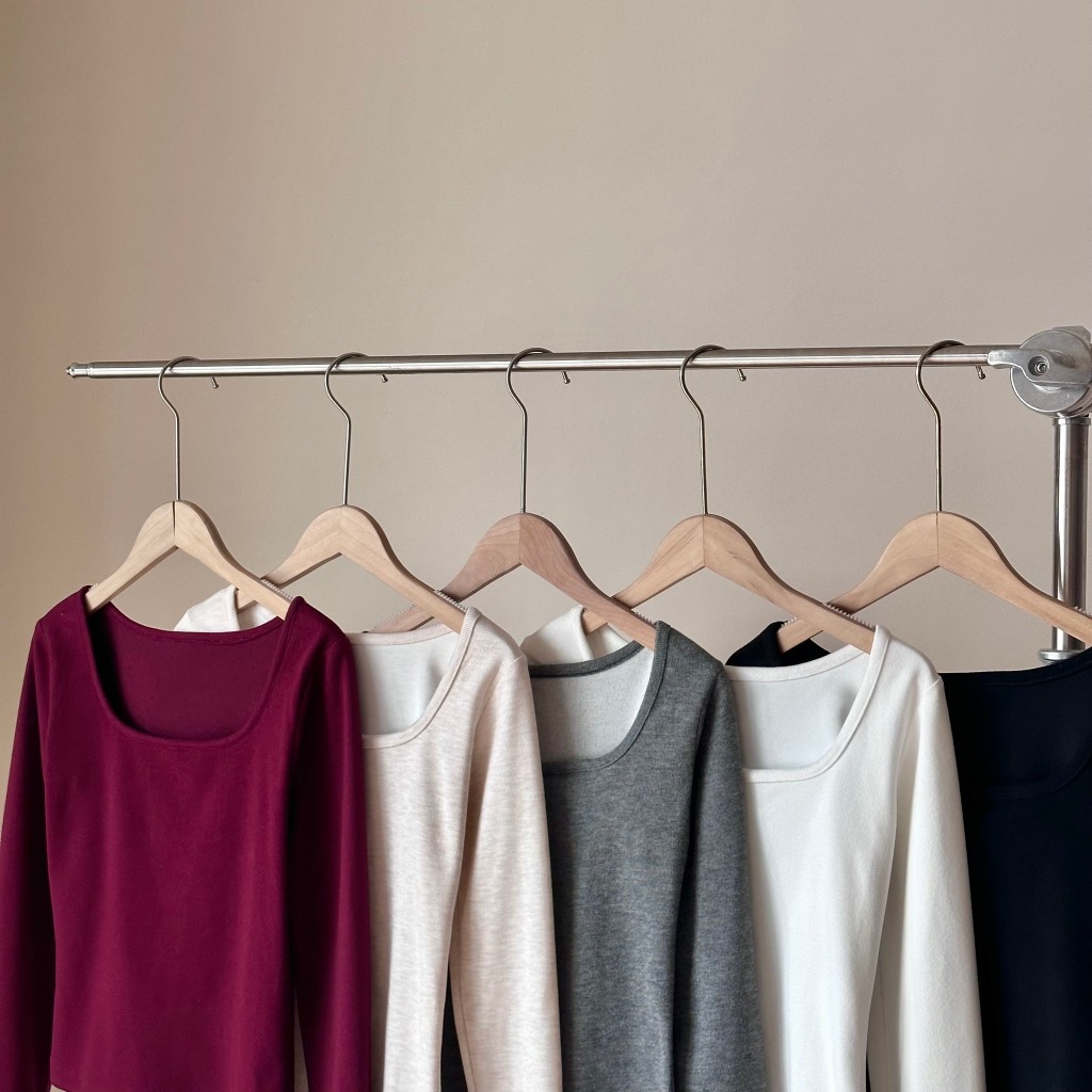 Áo Thun Tăm Dài Tay, Áo Kiểu Cổ Vuông Dáng Body Miho House | BigBuy360 - bigbuy360.vn