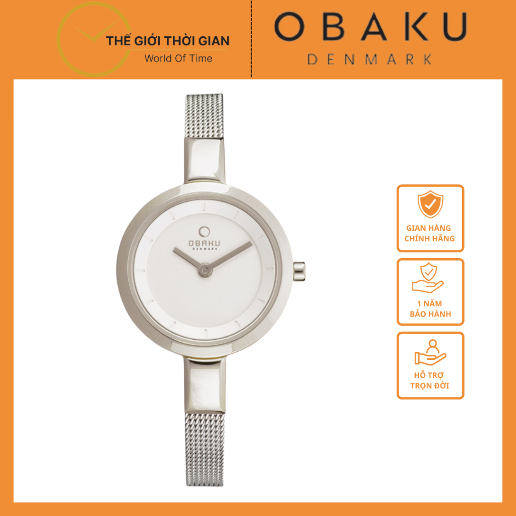 Đồng hồ đeo tay nữ hiệu Obaku V129LXCIMC