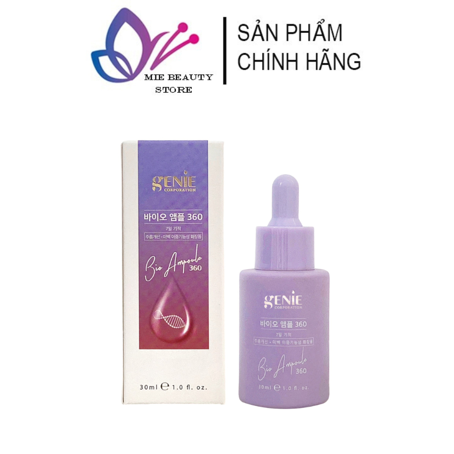 Serum Tế Bào Gốc Bio Ampoule Genie 360 Trắng Da Giảm Thâm Nám 30ml