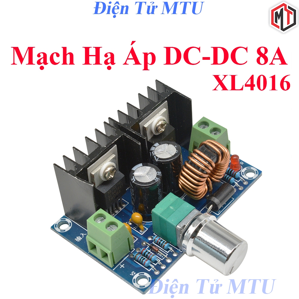 Mạch Hạ Áp - Giảm Áp XH-M401 DC-DC XL4016 XL4016E1 PWM 4-40V Xuống 1.25-36V 8A 200W