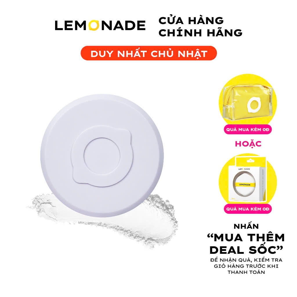 LEMONADE Phấn phủ bột kiềm dầu Supermatte No Makeup Loose Powder 9g | NHÍM HOUSE